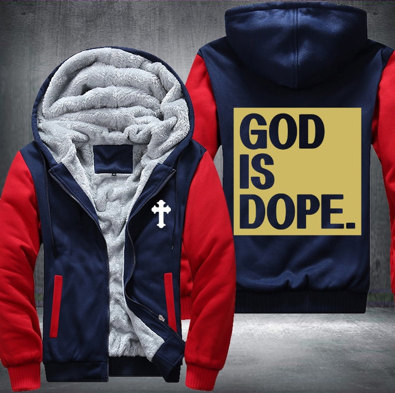 God is dope Fleece Jacket