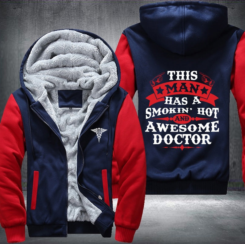 Awesome doctor Fleece Jacket