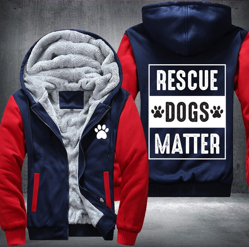 Rescue dogs matter Fleece Jacket