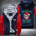 CATS DON'T TELL THE POLICE Fleece Jacket