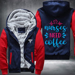 Nurses coffee Fleece Jacket