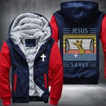 Jesus saves Fleece Jacket