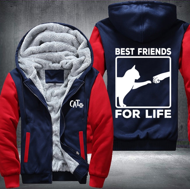 CAT BEST FRIENDS FOR LIFE Fleece Jacket
