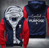 Greated with a purpose Fleece Jacket