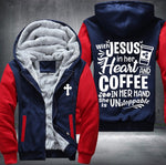 With Jesus Fleece Jacket