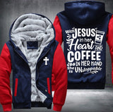 With Jesus Fleece Jacket