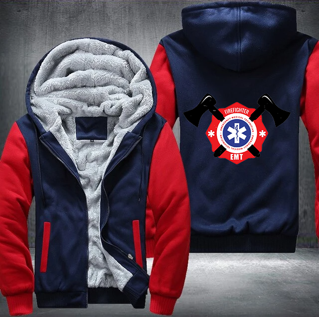 Firefighter EMT Fleece Hoodie