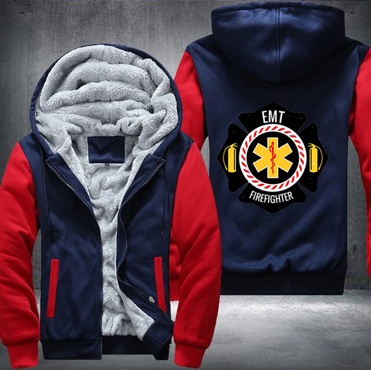 Firefighter EMT Fleece Hoodie