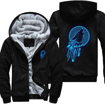 Luminous Wolf Fleece Jacket