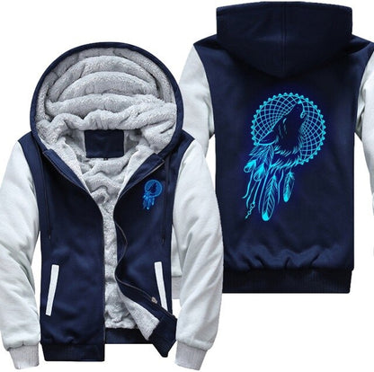 Luminous Wolf Fleece Jacket