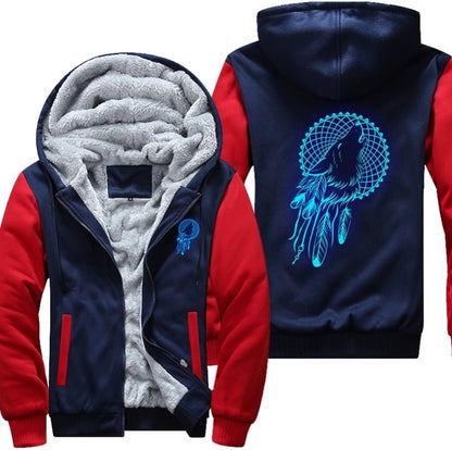 Luminous Wolf Fleece Jacket