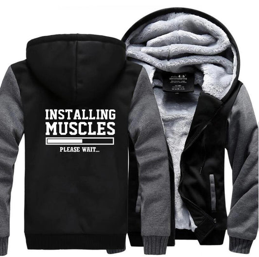 Installing Muscles Fleece Jacket