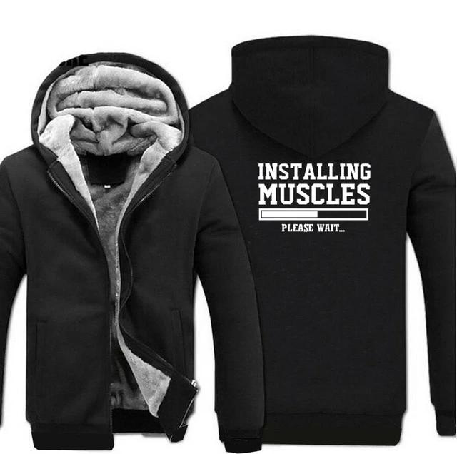 Installing Muscles Fleece Jacket