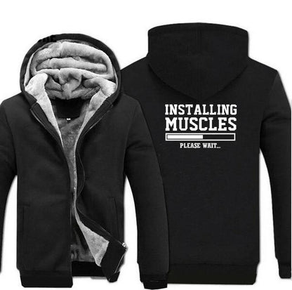Installing Muscles Fleece Jacket