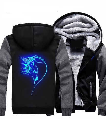 Horse Face Glowing Hoodie