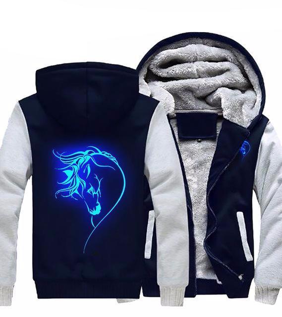 Horse Face Glowing Hoodie