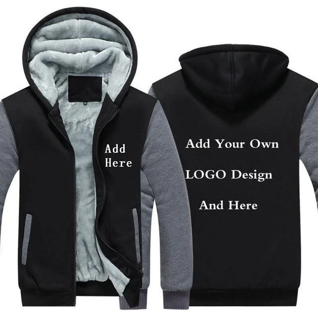 GREY FLEECE JACKET (CUSTOMIZE)