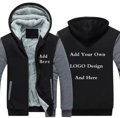 GREY FLEECE JACKET (CUSTOMIZE)