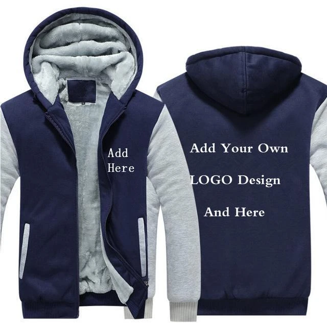 BLUE FLEECE JACKET (CUSTOMIZE)