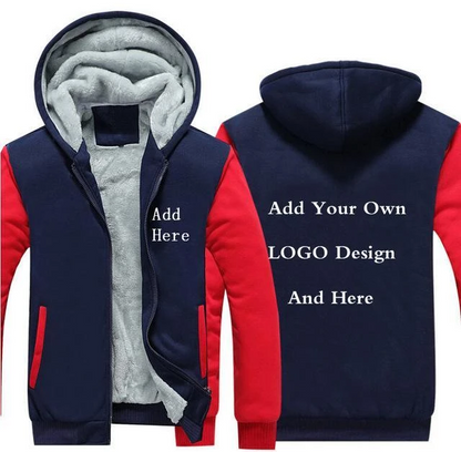 RED FLEECE JACKET (CUSTOMIZE)