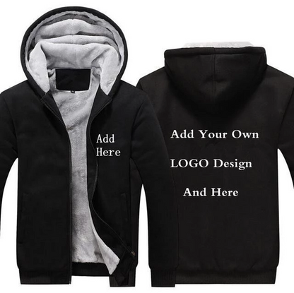 BLACK FLEECE JACKET (CUSTOMIZE)