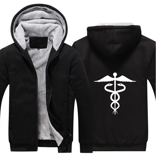 Medical Caduceus Fleece Jacket