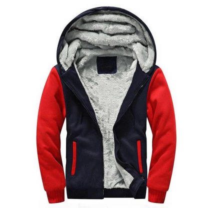 RED FLEECE JACKET (CUSTOMIZE)