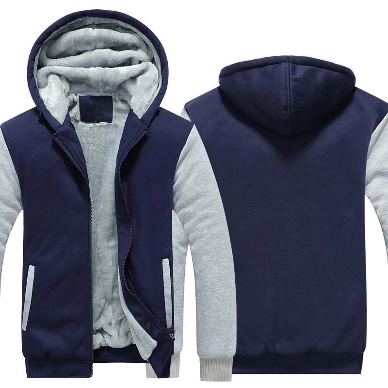 BLUE FLEECE JACKET (CUSTOMIZE)