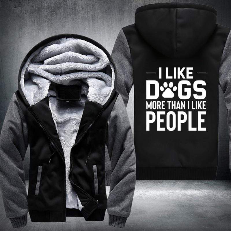 Dogs More Than People Fleece Jacket
