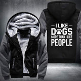 Dogs More Than People Fleece Jacket