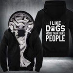 Dogs More Than People Fleece Jacket