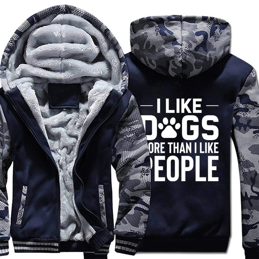 Dogs More Than People Fleece Jacket