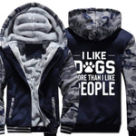 Dogs More Than People Fleece Jacket