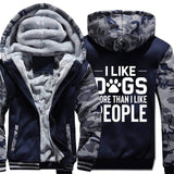 Dogs More Than People Fleece Jacket