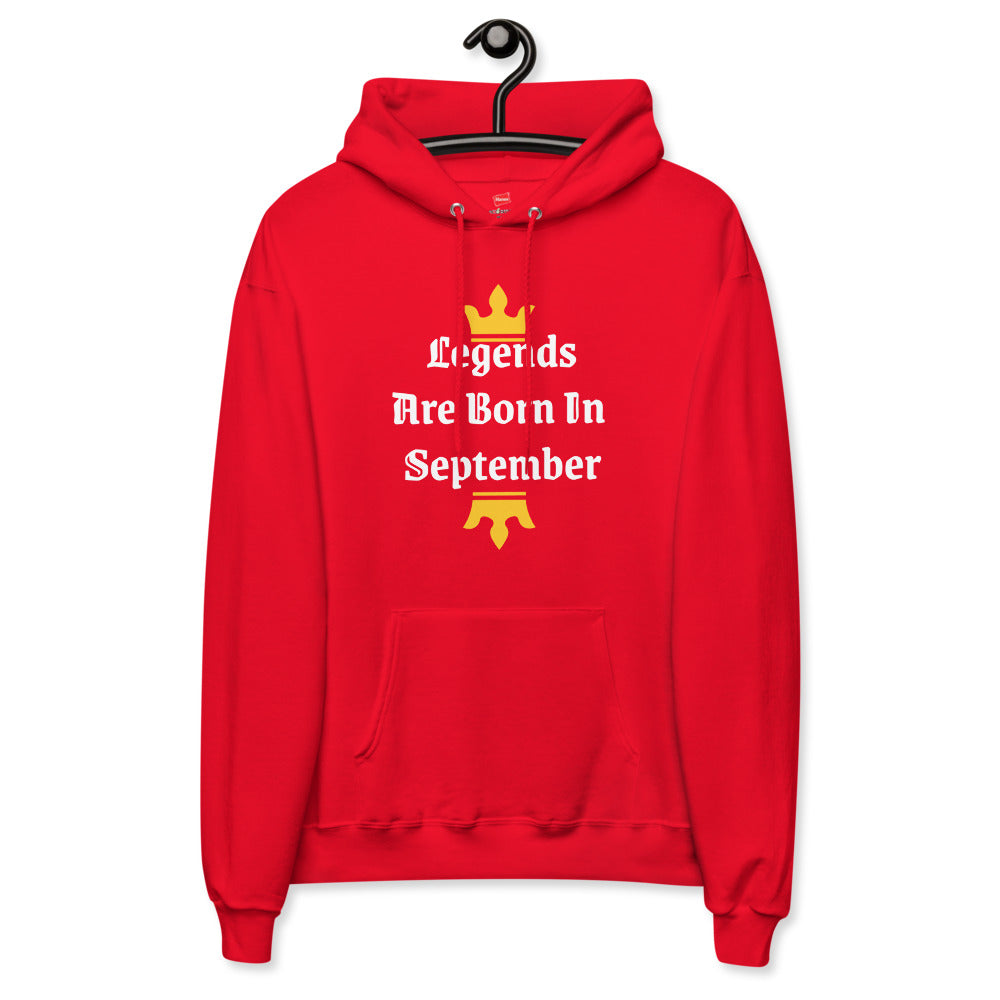 Born In September fleece hoodie