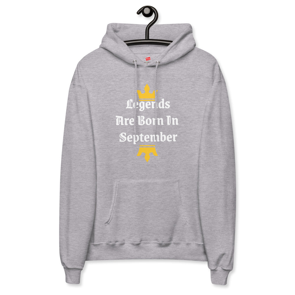 Born In September fleece hoodie