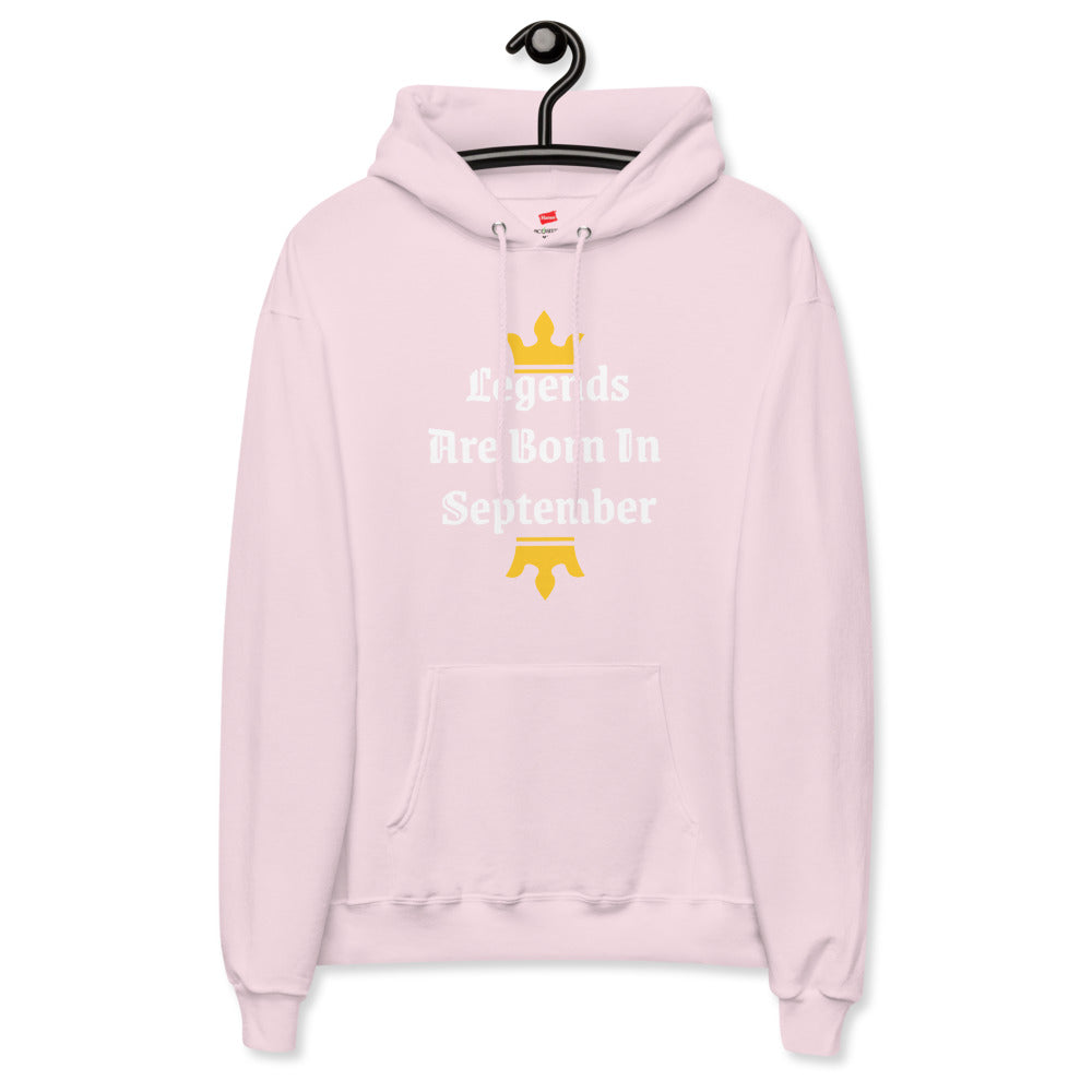 Born In September fleece hoodie